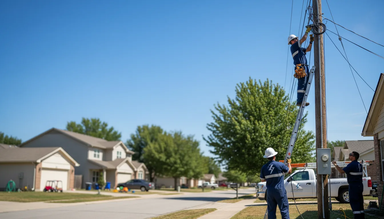 Residential electrician providing installation services in Velva, ND
